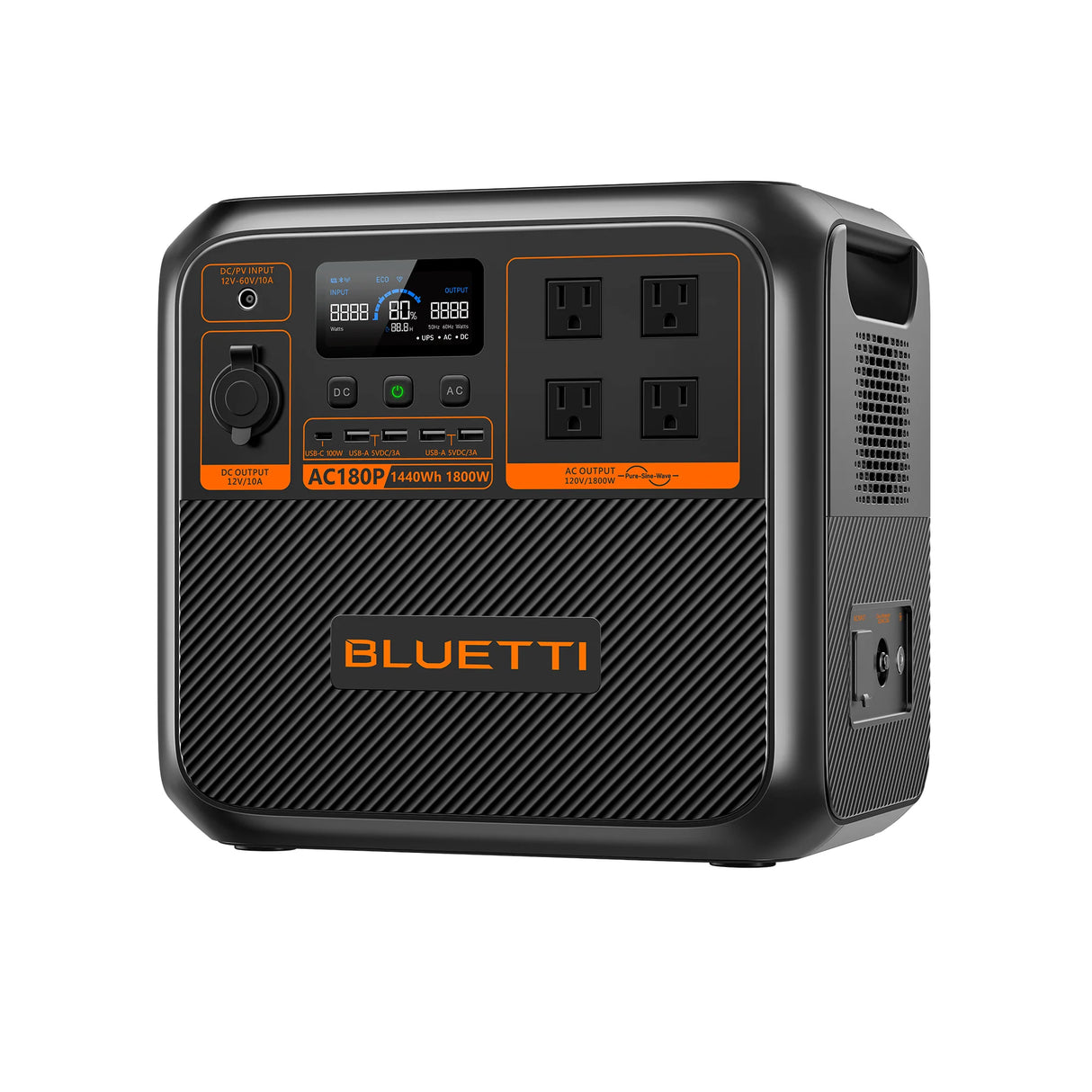 BLUETTI AC180P Portable Power Station | 1,800W (1,440Wh)