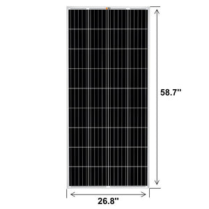 MEGA 200 | 200 Watt Solar Panel | Premier 12V Off-Grid Solar Panel for RVs Cabins, Boats | 25-Year Output Warranty | UL Certified