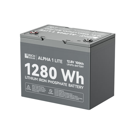 ALPHA 1 LITE | 12V 100Ah LiFePO4 Battery