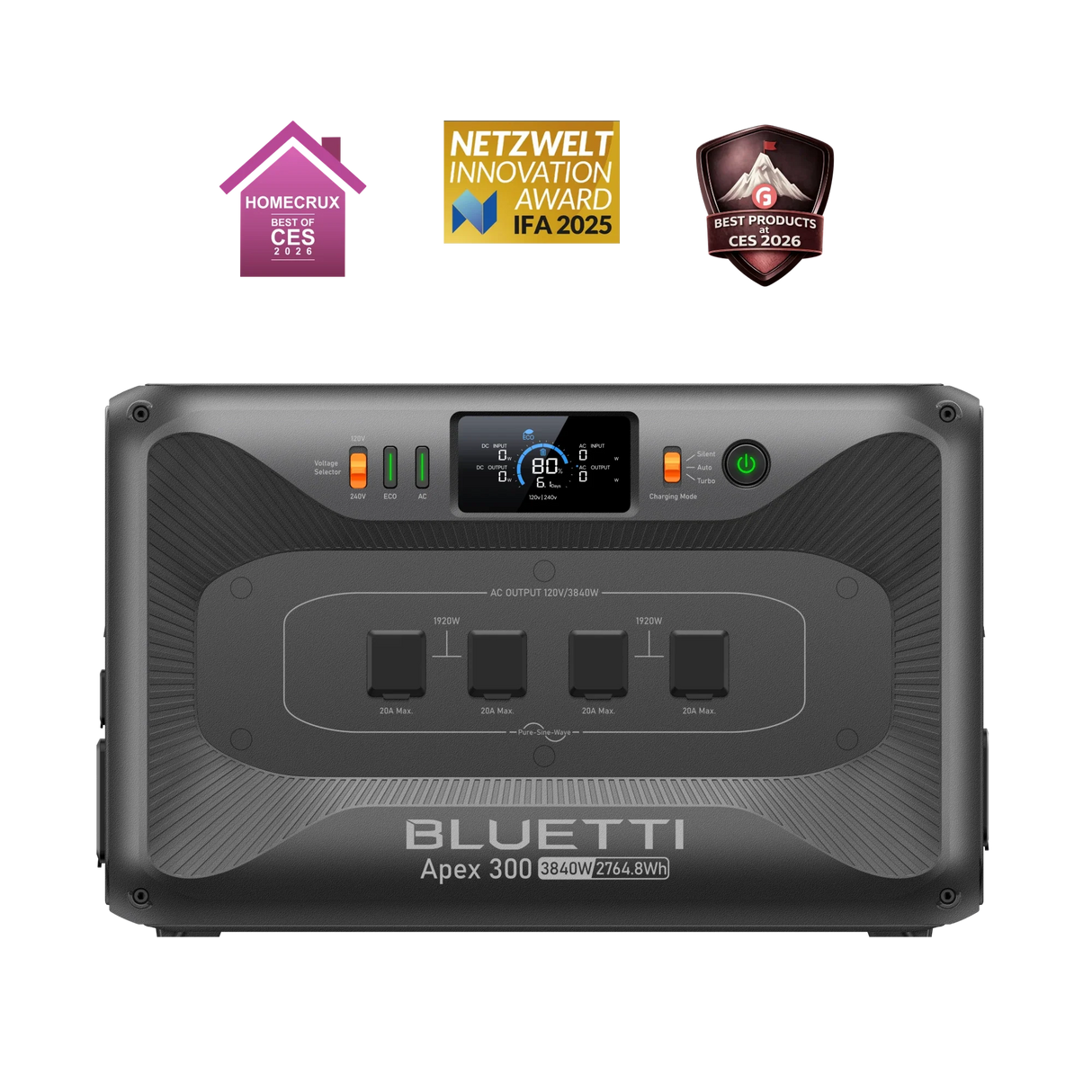 BLUETTI Apex 300 Versatile Power Station | 3,840W, (2,764.8Wh)