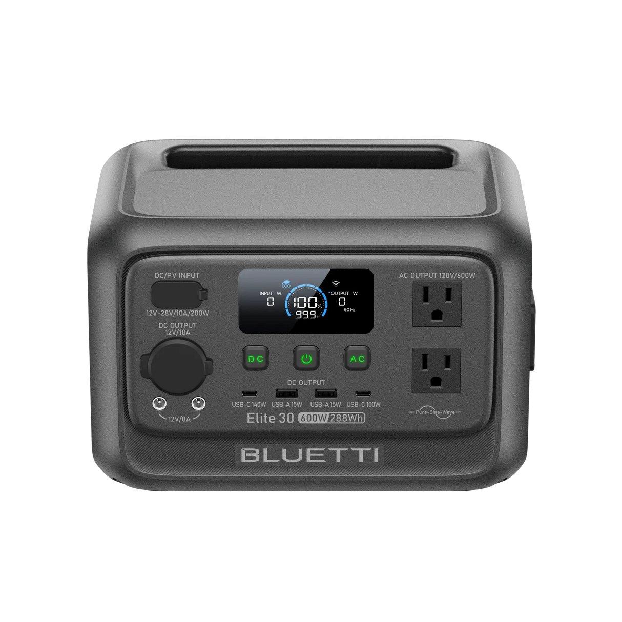 BLUETTI Elite 30 V2 Portable Power Station | 600W 288Wh