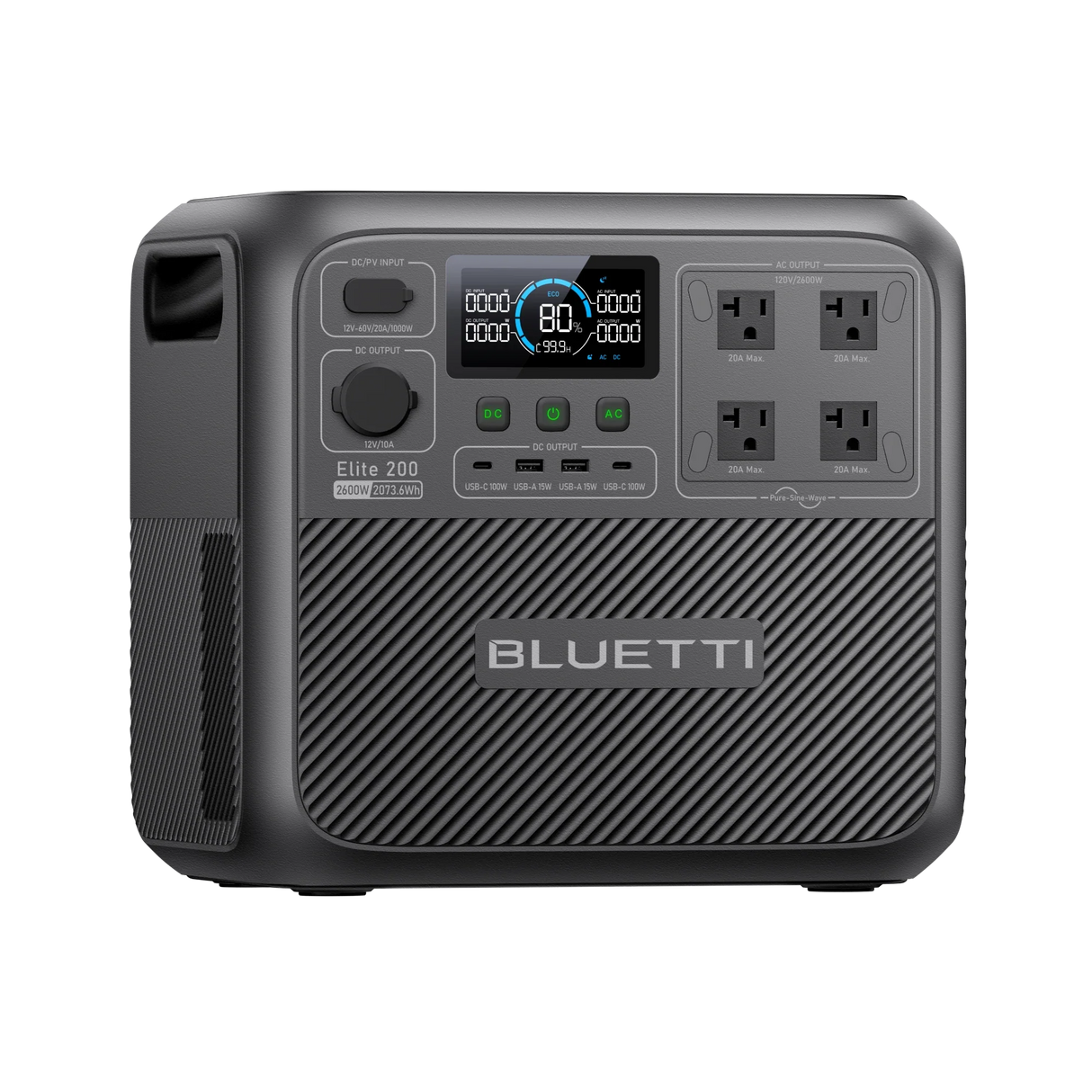 BLUETTI Elite 200 V2 Portable Power Station | 2,600W (2,073.6Wh)