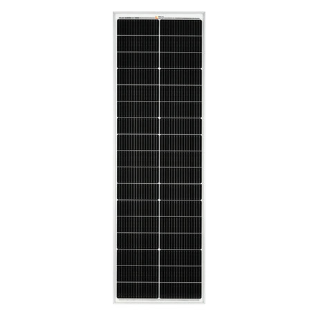 MEGA 100 SLIM | 100 Watt Slim Solar Panel | Compact 12V Off-Grid Narrow Solar Panel for Vans, Overlanders, Boats | 25-Year Output Warranty | UL Certified