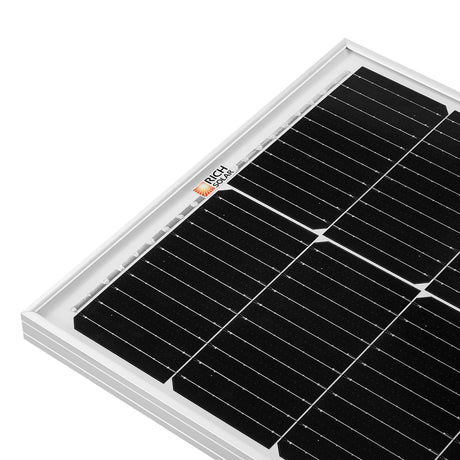MEGA 100 SLIM SLX | 100 Watt Slim Solar Panel | Compact 12V Off-Grid Narrow Solar Panel for Campers, Overlanders, Boats | 25-Year Output Warranty | UL Certified