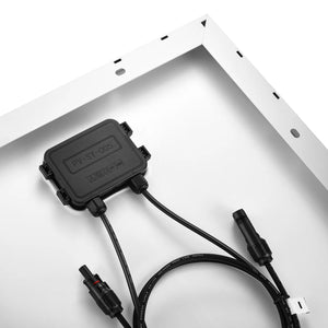 MEGA 130 SLIM | 130 Watt Slim Solar Panel | Compact 12V Narrow Panel for Vans, Campers, Boats | UL Certified