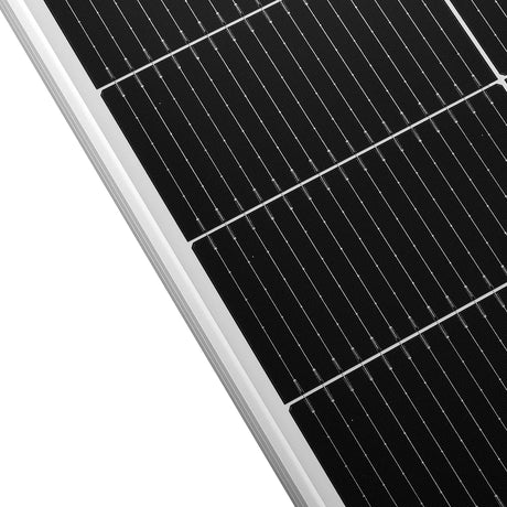 MEGA 130 SLIM | 130 Watt Slim Solar Panel | Compact 12V Narrow Panel for Vans, Campers, Boats | UL Certified
