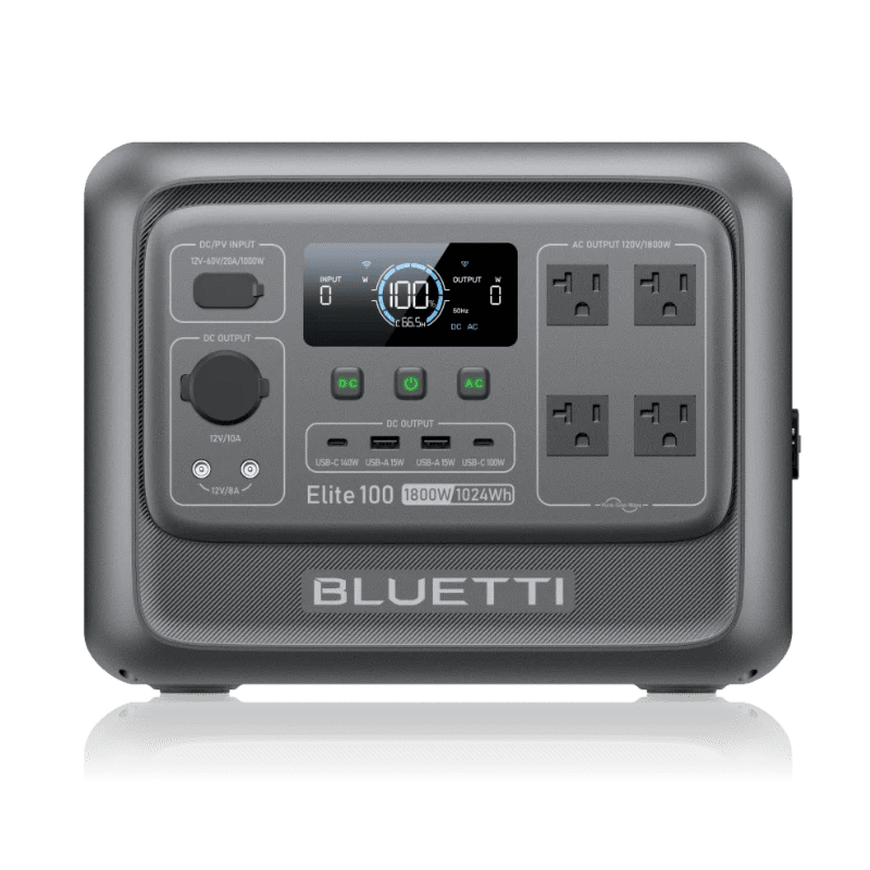 BLUETTI Elite 100 V2 Portable Power Station | 1,800W (1,024Wh)